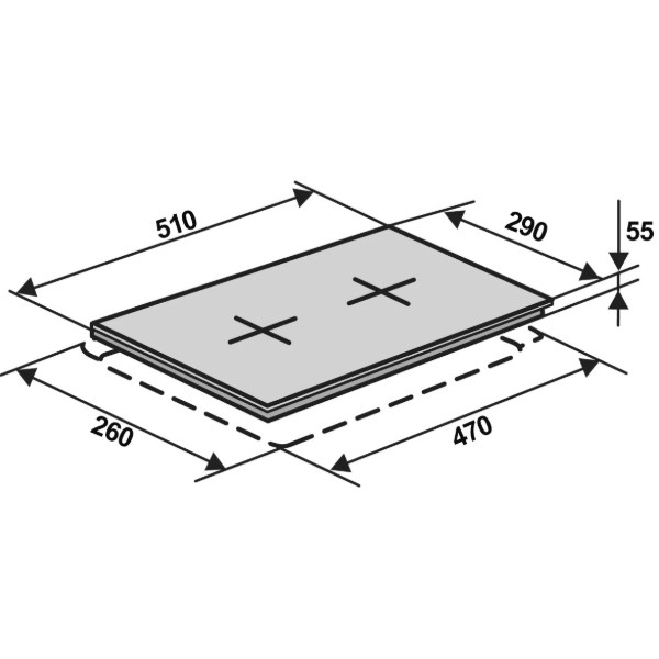 Фото - Варильна поверхня газова Ventolux HG320 S (BK) 7